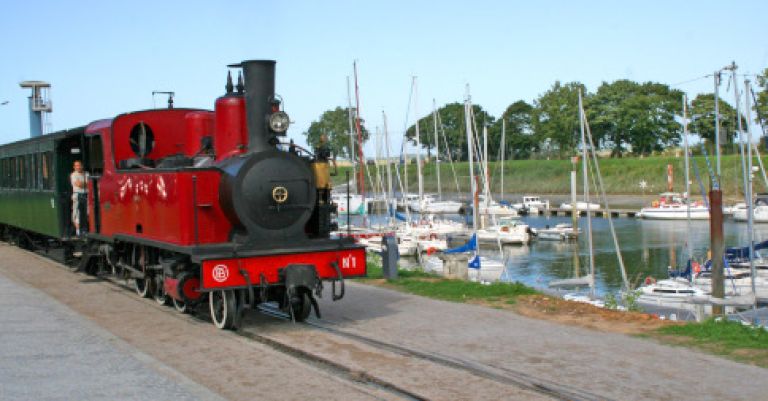 Baie de Somme : train touristique, Le Crotoy & Saint Valery